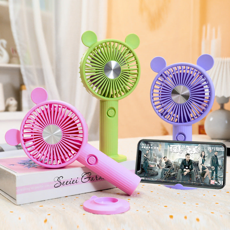 Women's Portable Hand Fan with Animal Ears Kalsten