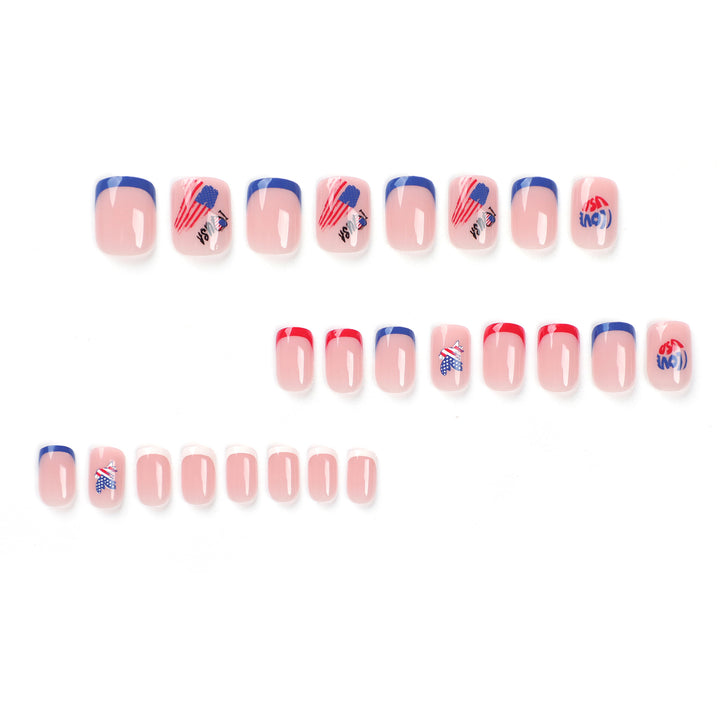 Artistic Nail Art with Patriotic Designs Kalsten