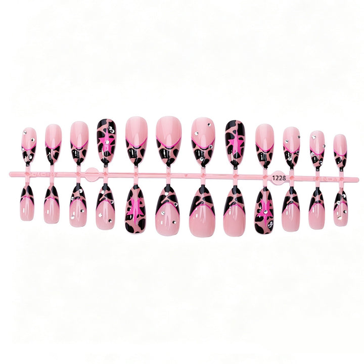 Stylish Leopard Print Press-On Nails Kalsten