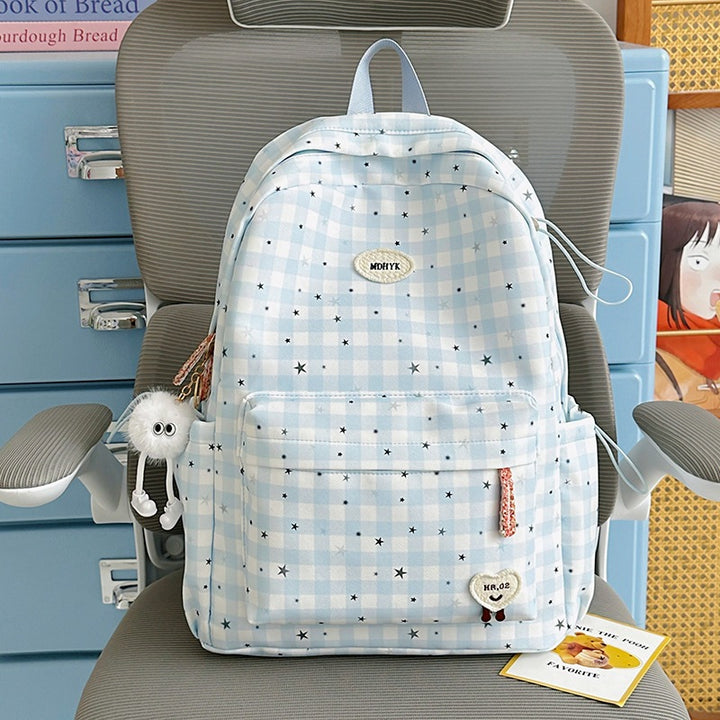 Stylish Checkered Mini Backpack Kalsten