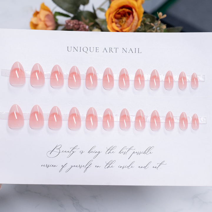 Elegant Glossy Press-On Nail Set  1791110280