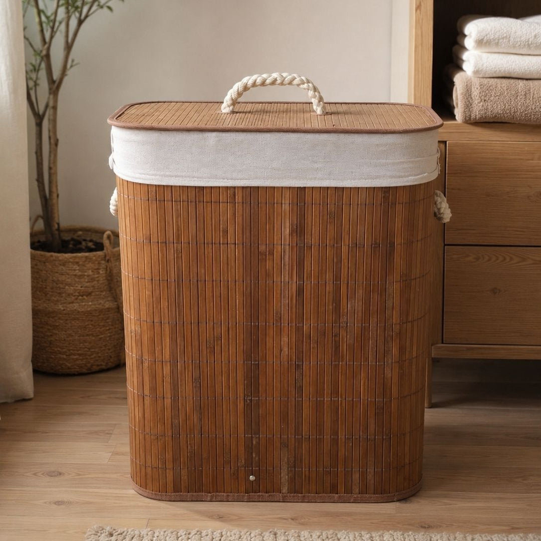 Laundry basket with lid and handle Kalsten