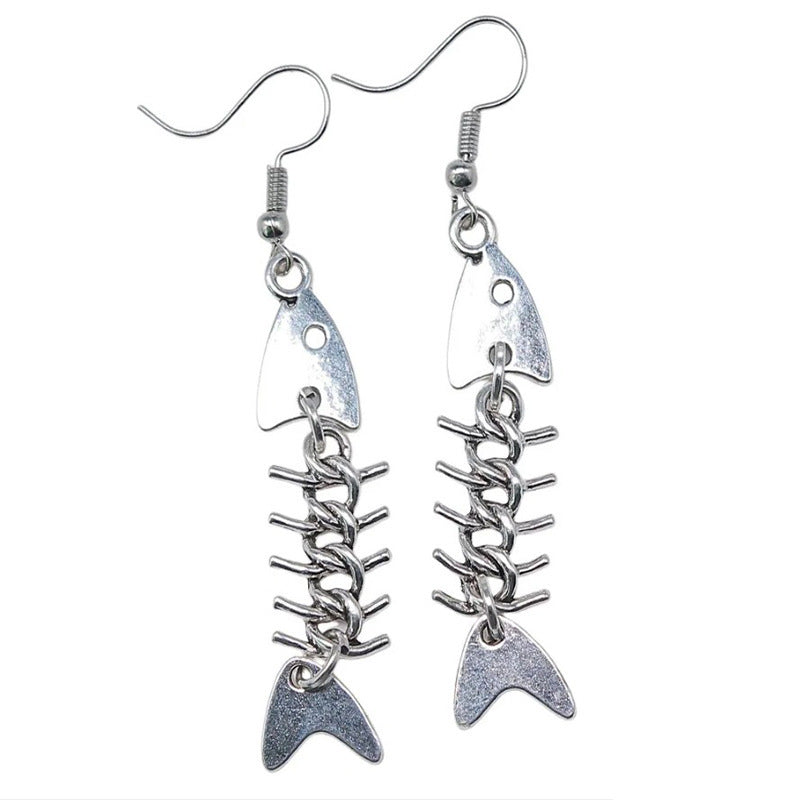 Creative Fishbone Dangle Earrings Kalsten