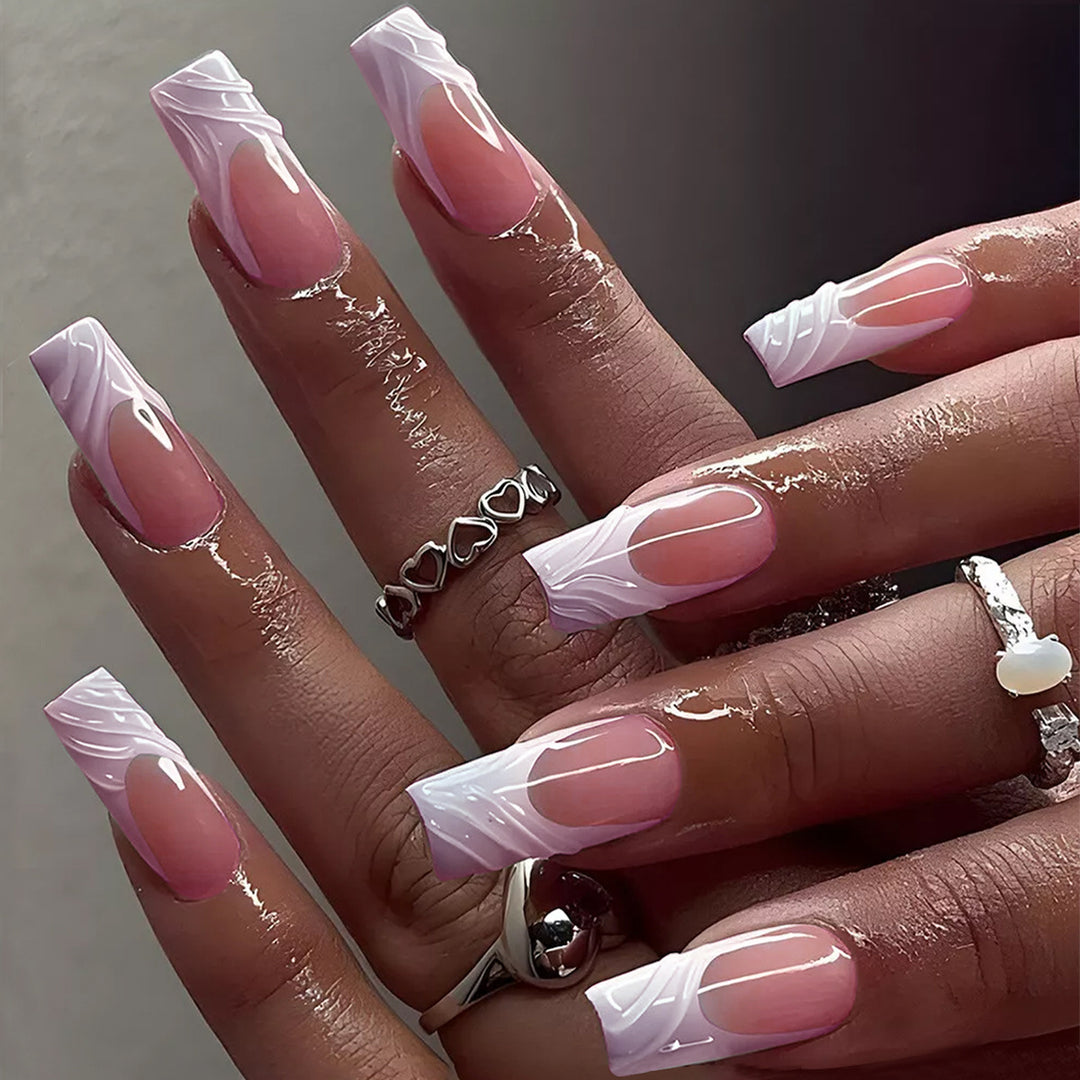 Artificial nail design with elegant 3D pattern Kalsten