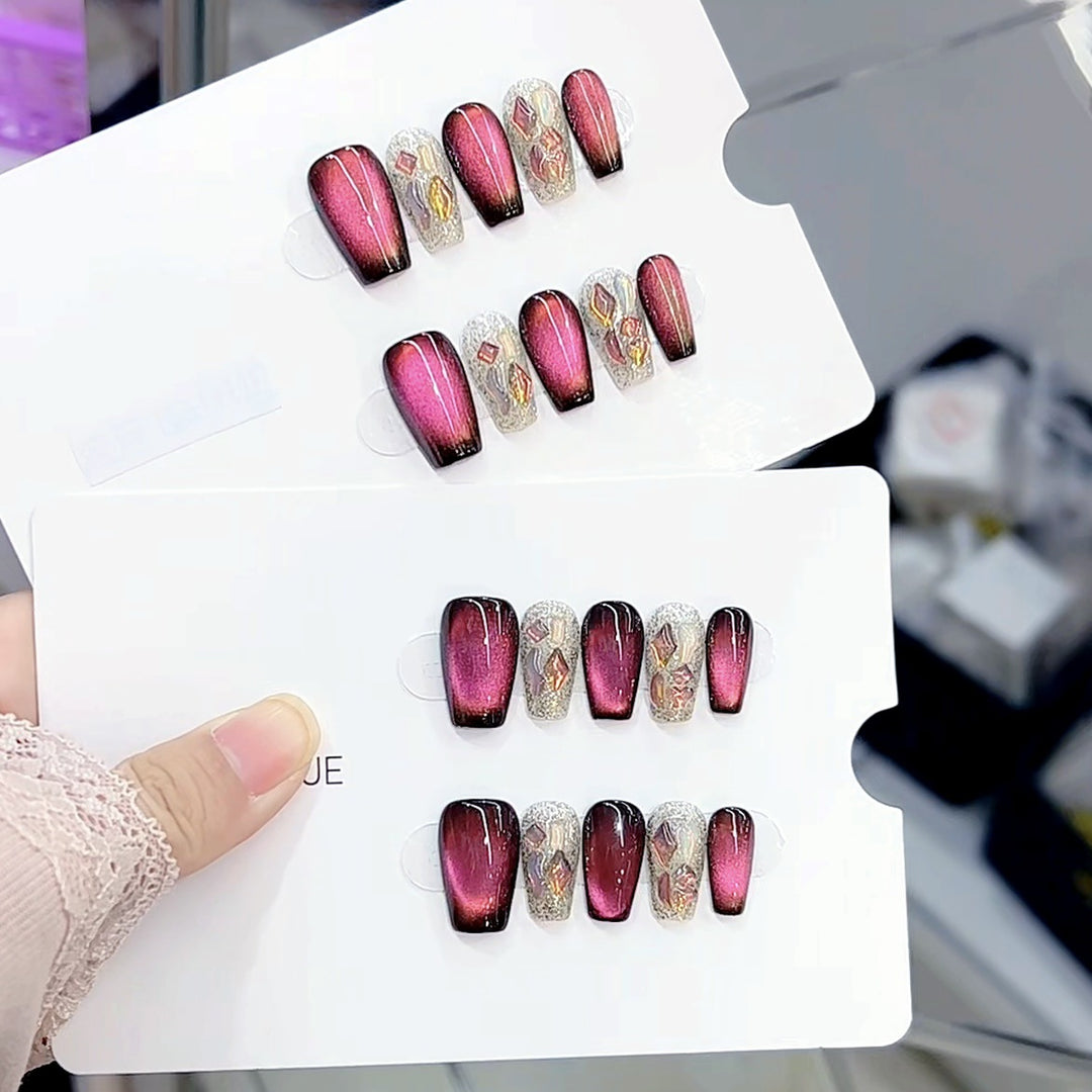 Glamorous Ombre Press-On Nail Set Kalsten
