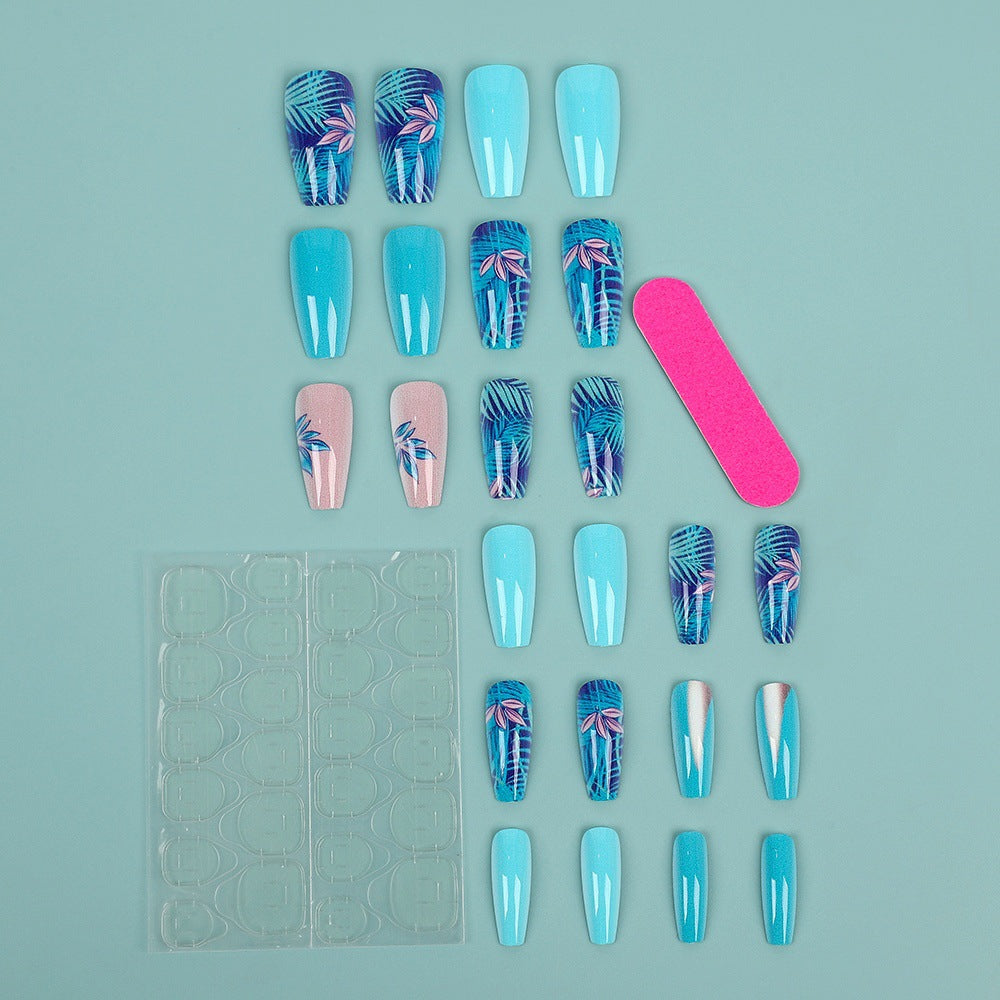 Artificial nails in exotic palm design Kalsten