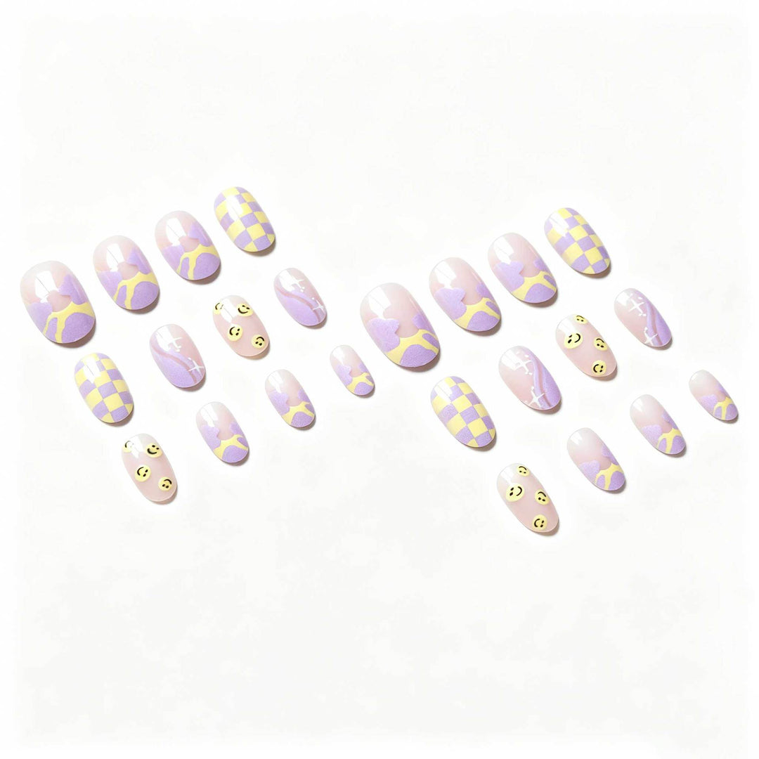 Artistic Patterned Gel Nail Art