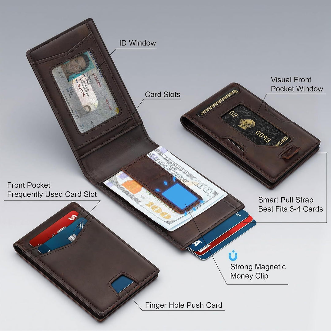 Premium RFID-Blocking Leather Cardholder Kalsten