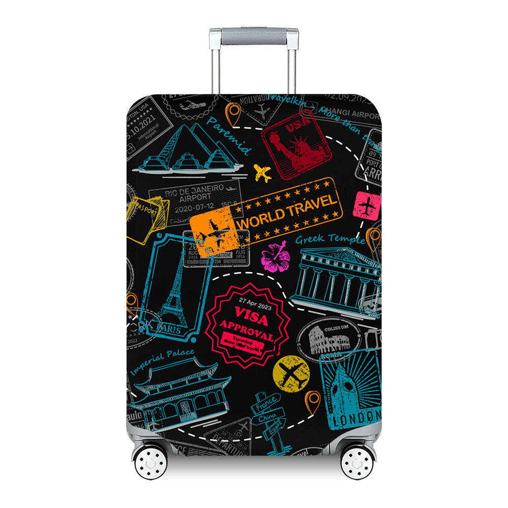 Women's Hard Shell Travel Suitcase with Custom Statement Design Kalsten