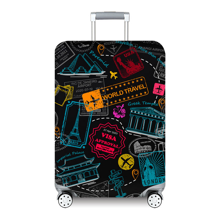 Women's Hard Shell Travel Suitcase with Custom Statement Design Kalsten