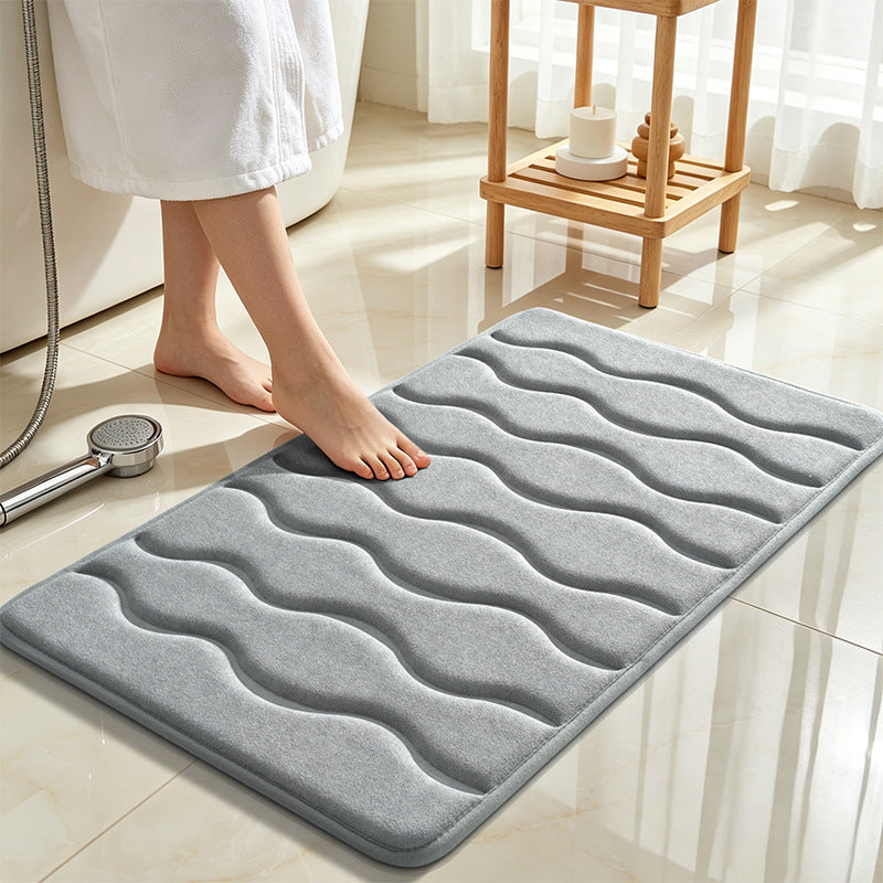 Soft Wave Design Bathroom Mat Kalsten