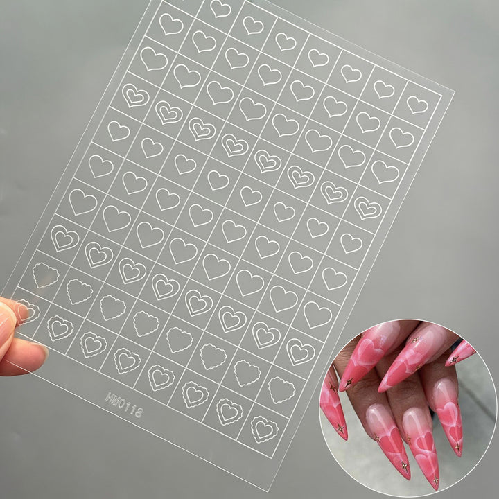 Butterfly Nail Art Stencil Sheet