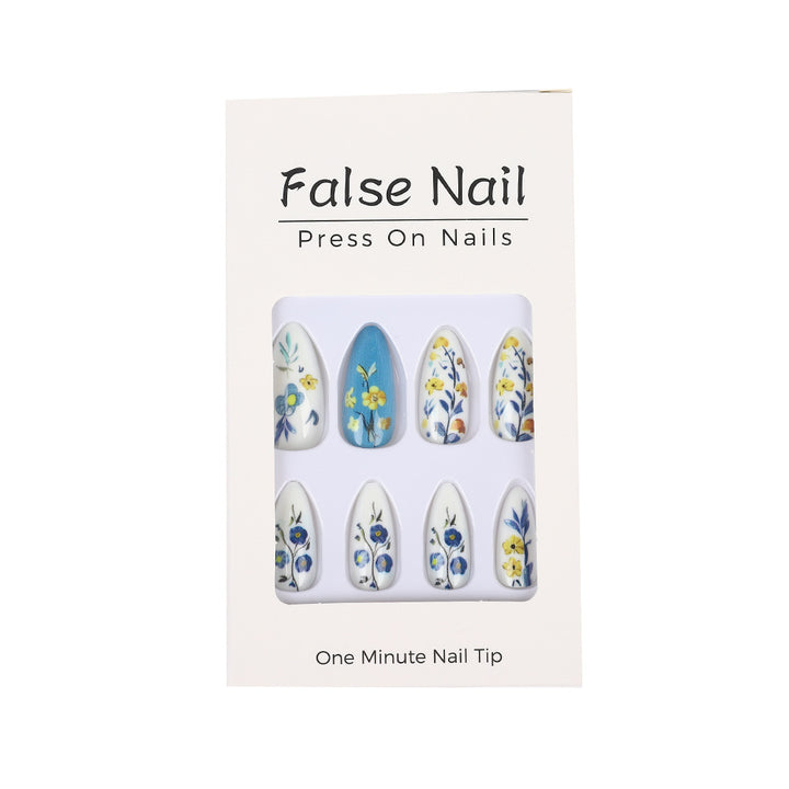 Artificial nails with floral patterns Kalsten