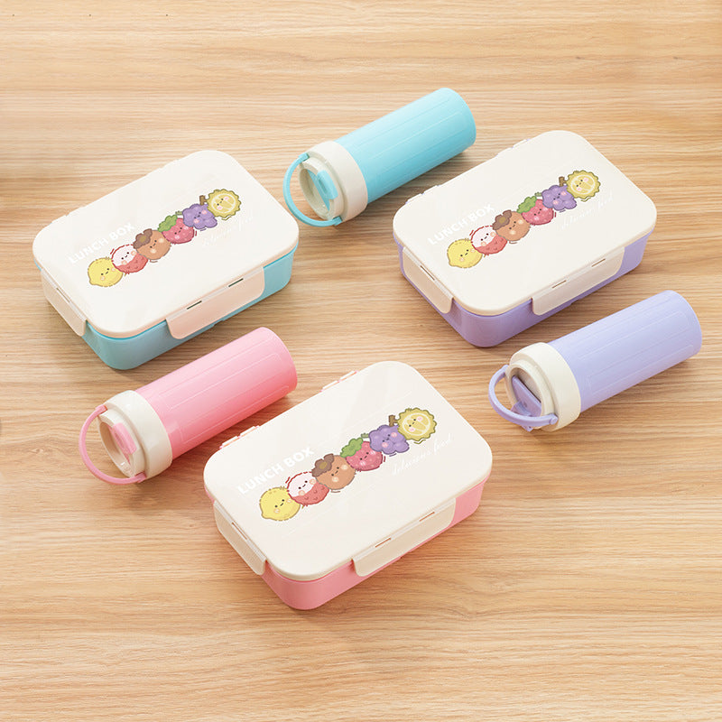 Cute Illustrated Lunch Box Set