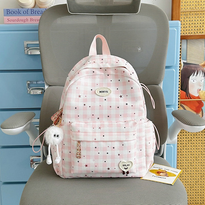 Stylish Checkered Mini Backpack Kalsten