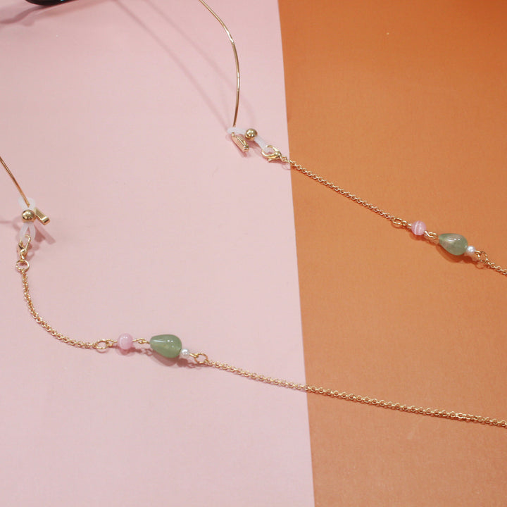 Fashionable necklace with elegant stone pendants Kalsten