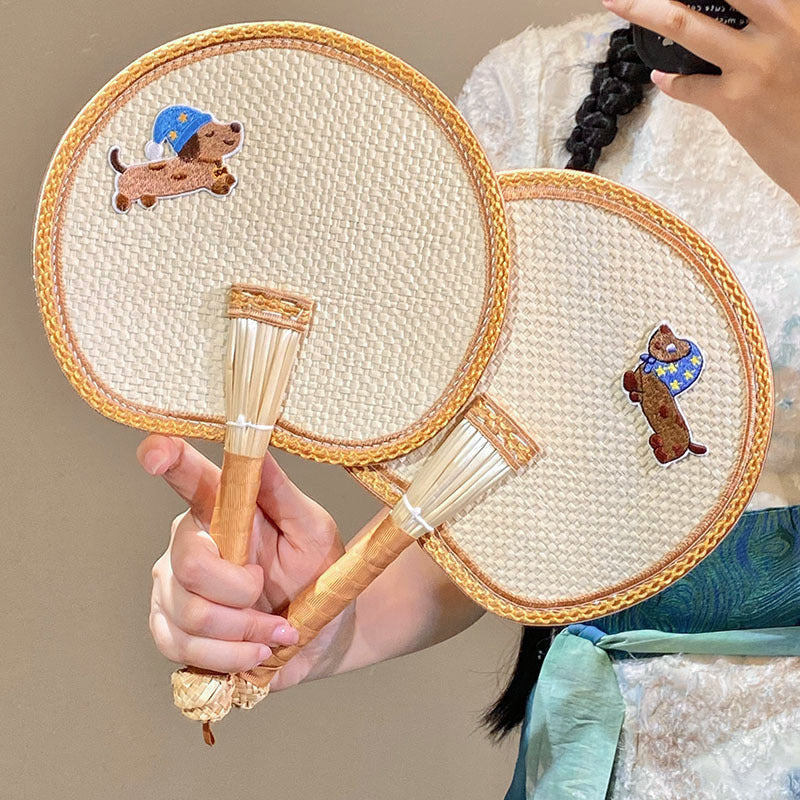 Handcrafted fan with cute animal design Kalsten
