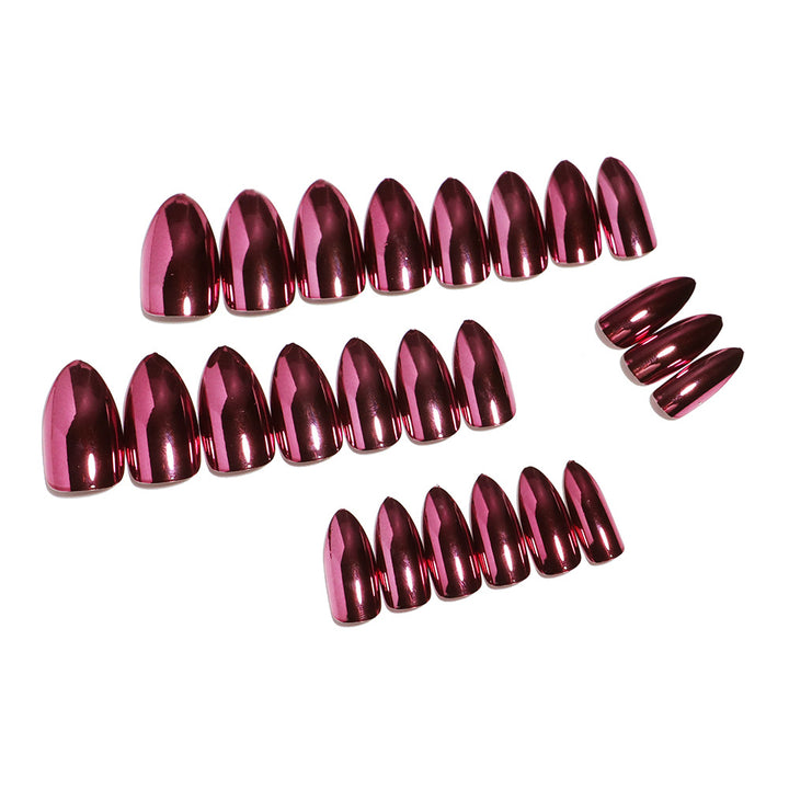 Premium Glossy Almond-Shaped Press-On Nails Kalsten 1787225060