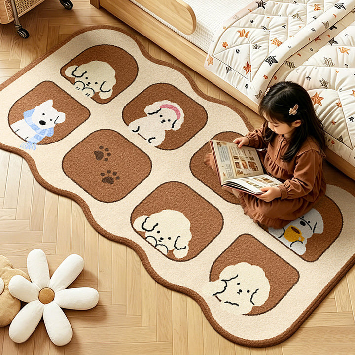 Children's Playful Animal Design Area Rug Kalsten