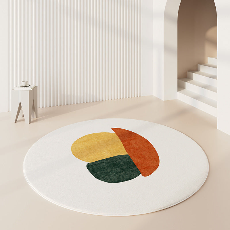 Round Graphic Area Rug Kalsten