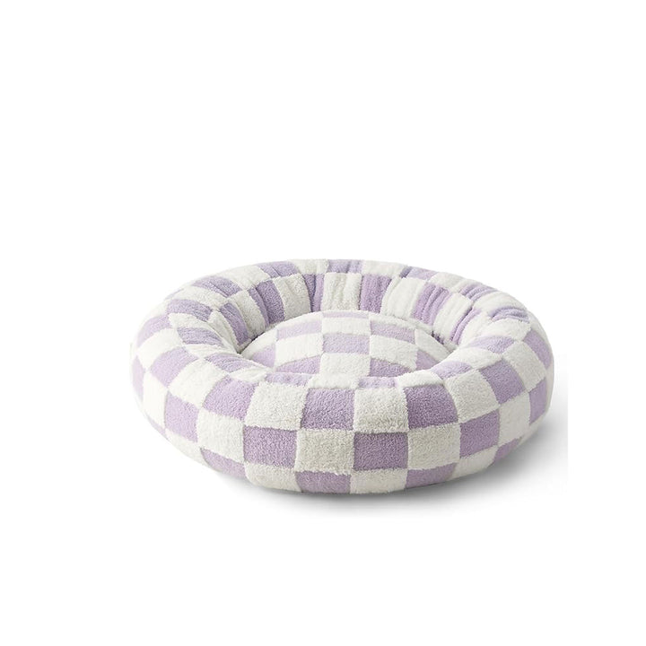 Cozy Checkered Dog Bed