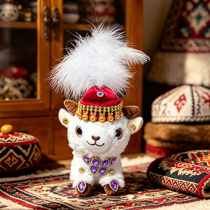 Jewel-Embellished Plush Lamb Collectible Kalsten