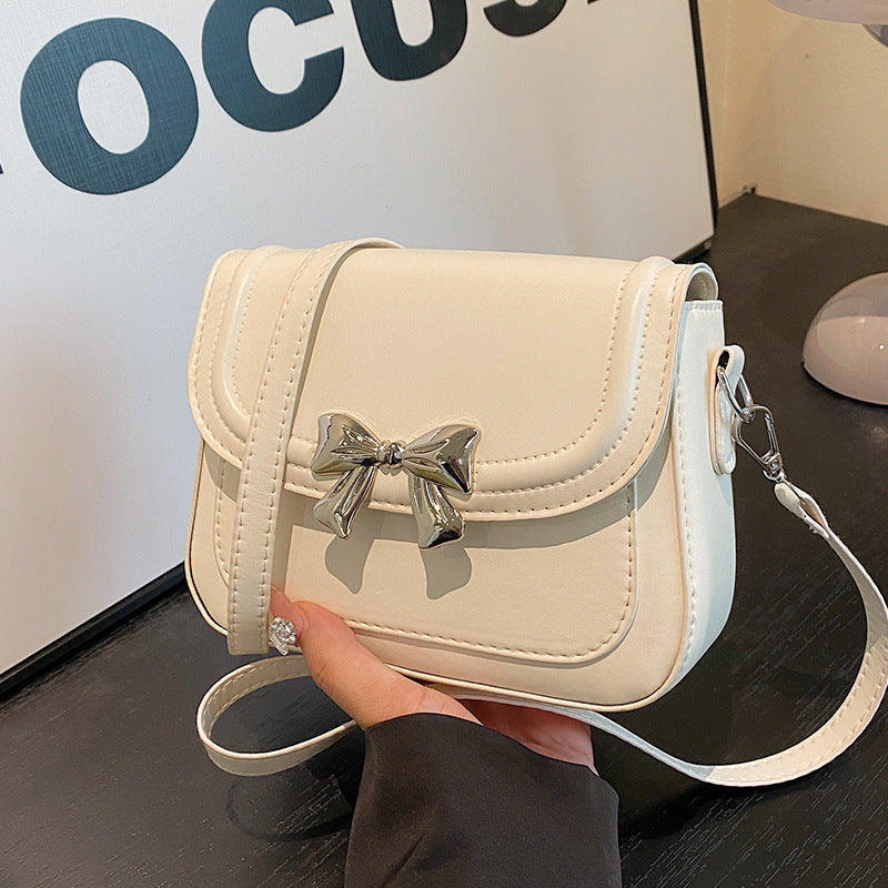 Bow-Embellished Crossbody Bag
