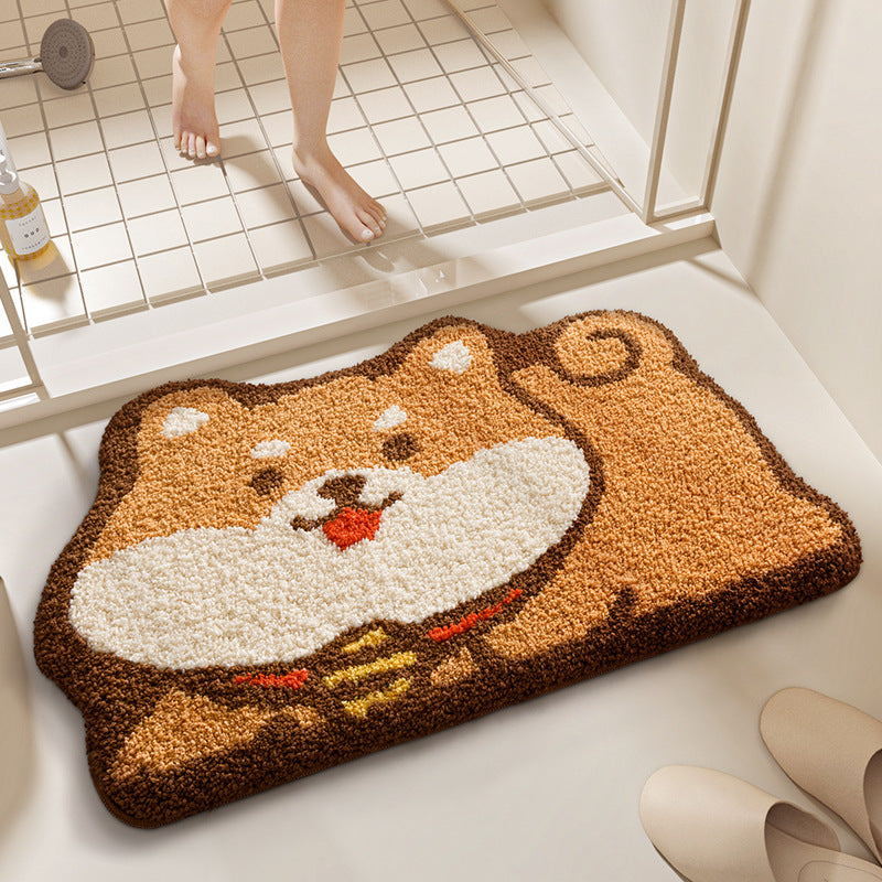 Plush Bunny-Themed Bath Mat Kalsten