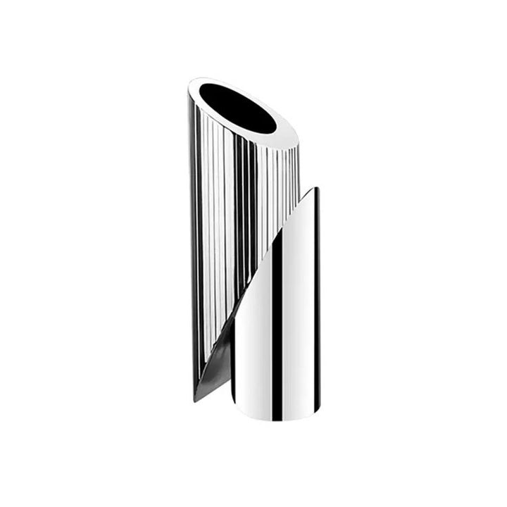 Sculptural Metallic Decorative Vase