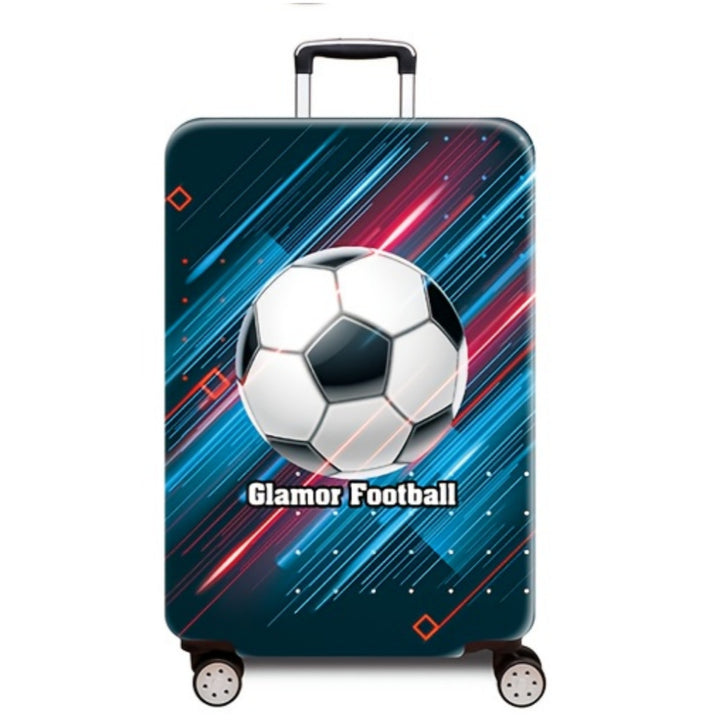 Women's hard-shell suitcase with dynamic football motif Kalsten