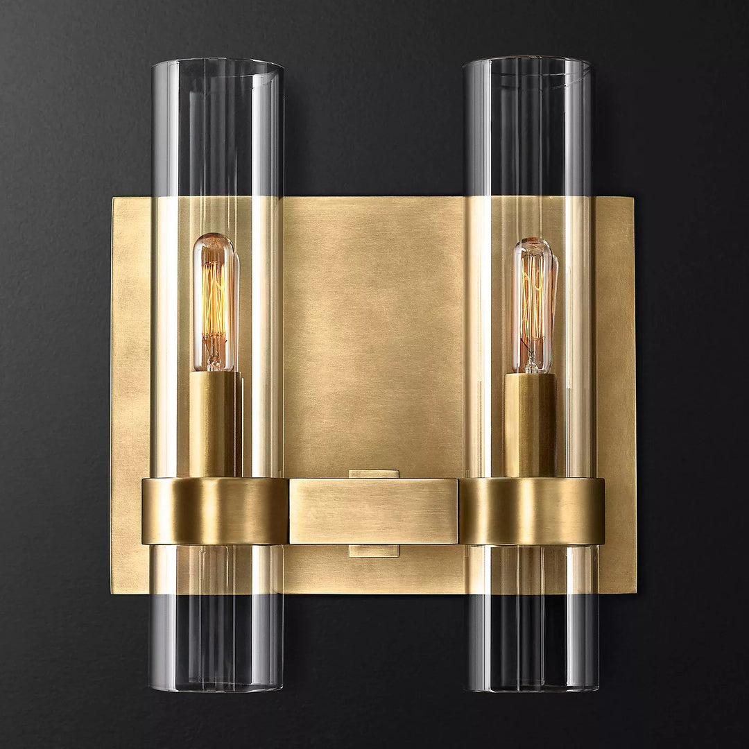 Industrial Glass Wall Sconce