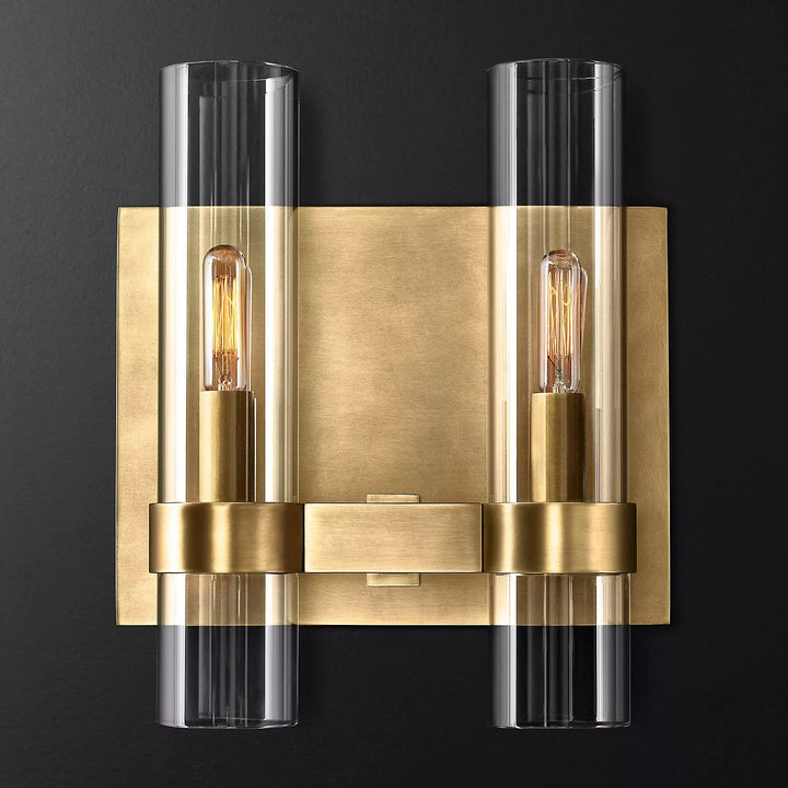 Industrial Glass Wall Sconce