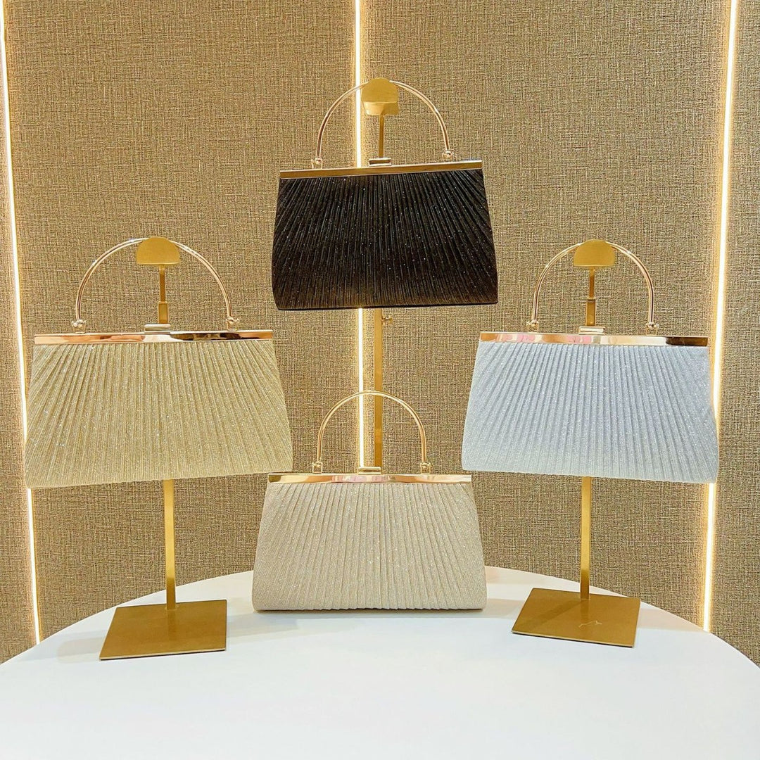 Pleated Evening Handbag