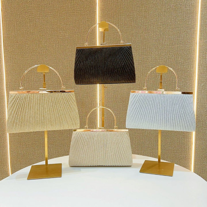 Pleated Evening Handbag
