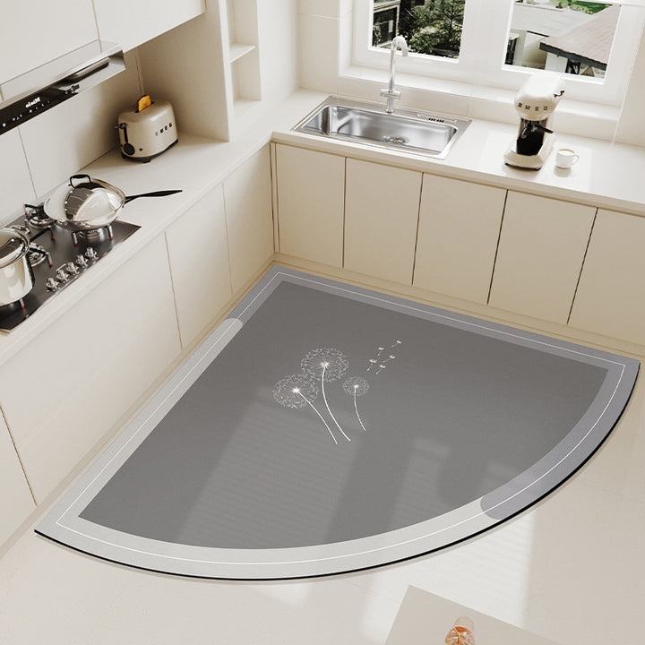 Heart-Shaped Kitchen Mat
