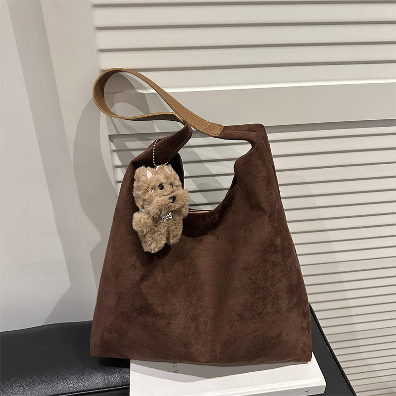 Suede Slouchy Hobo Bag Kalsten
