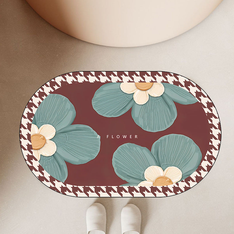 Floral Welcome Mat