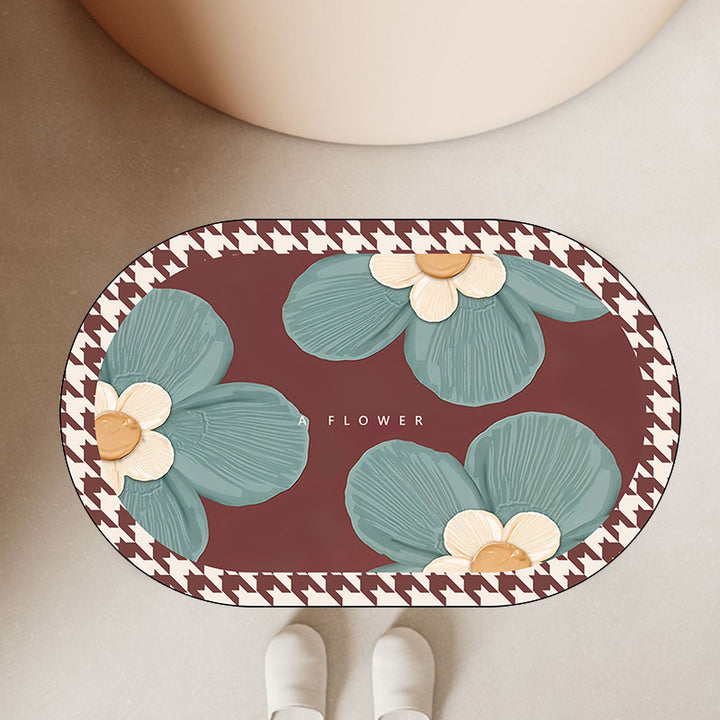 Floral Welcome Mat