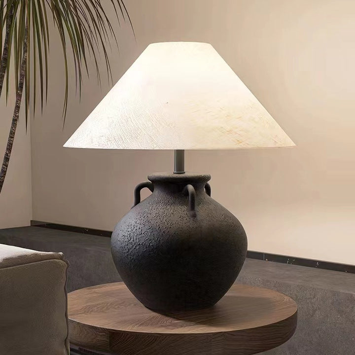 Decorative Table Lamp with Unique Ceramic Base