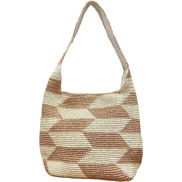 Handcrafted crossbody bag with geometric pattern Kalsten
