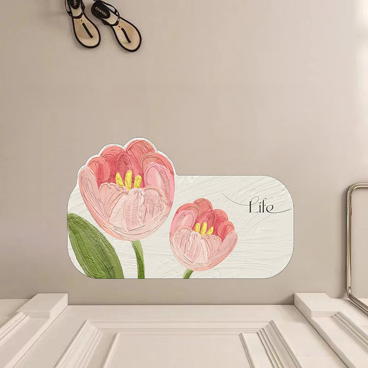 Decorative Floral Bath Mat
