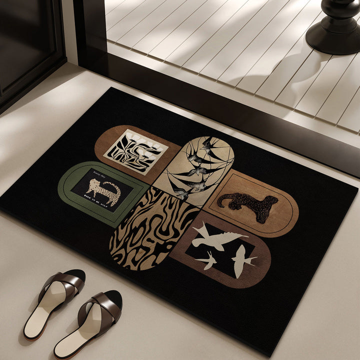 Decorative Bird Theme Rug