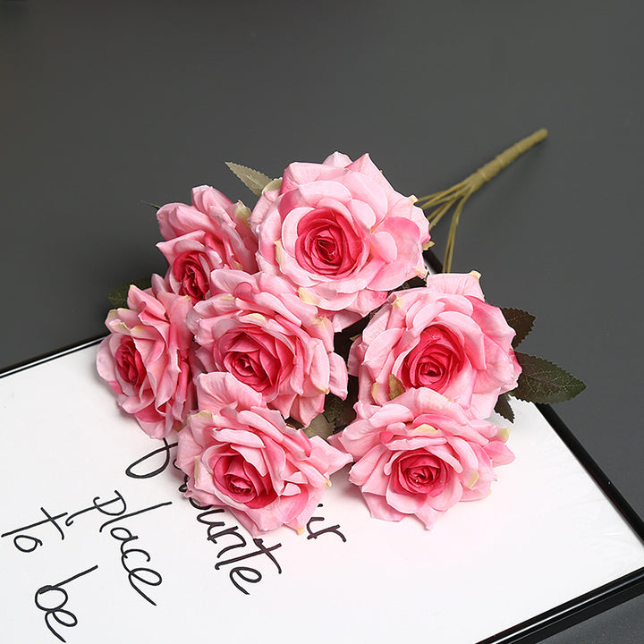 Premium Faux Floral Rose Bouquet