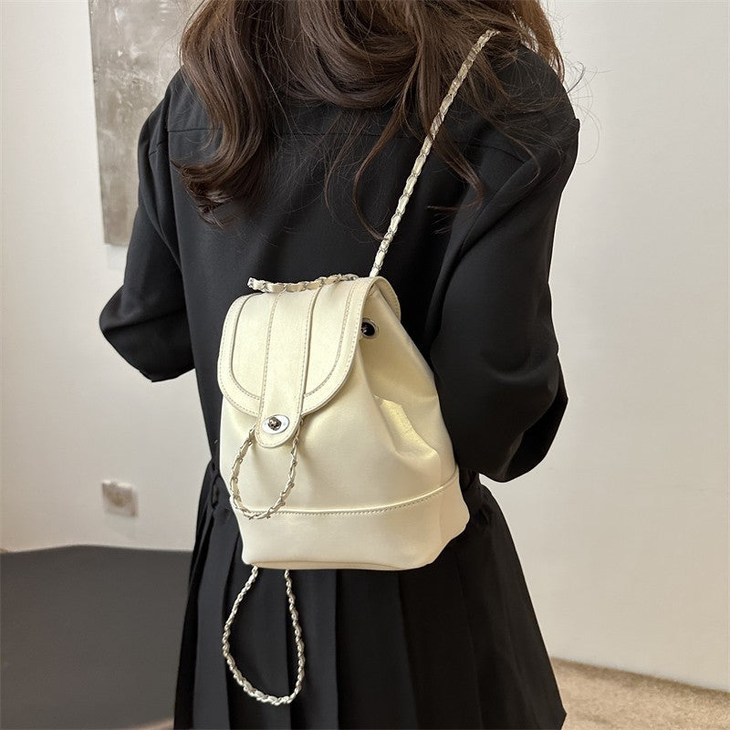 Elegant Chain-Detail Backpack