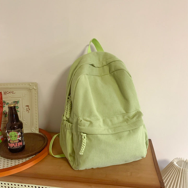 Cord Backpack with Versatile Compartments and Ergonomic Design Kalsten
