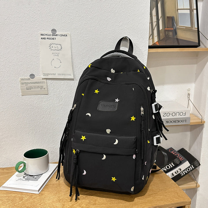 Stylish Embroidered Daily Backpack Kalsten