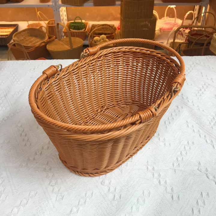 Handcrafted Rectangular Woven Storage Basket Kalsten