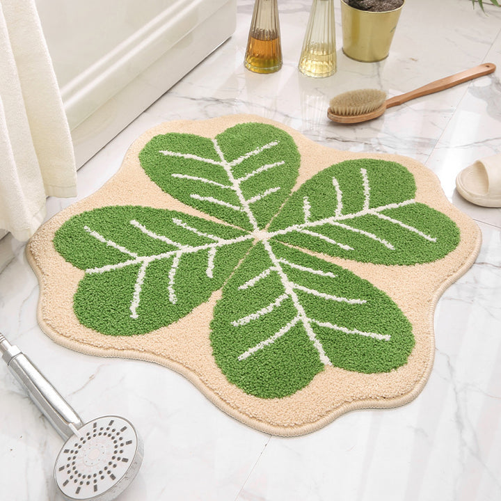 Floral Design Bath Mat Kalsten