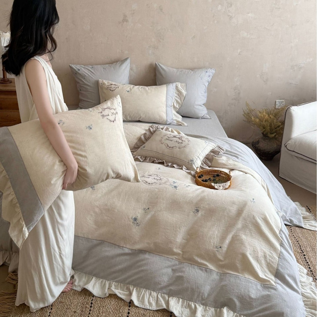 Linen bedding set