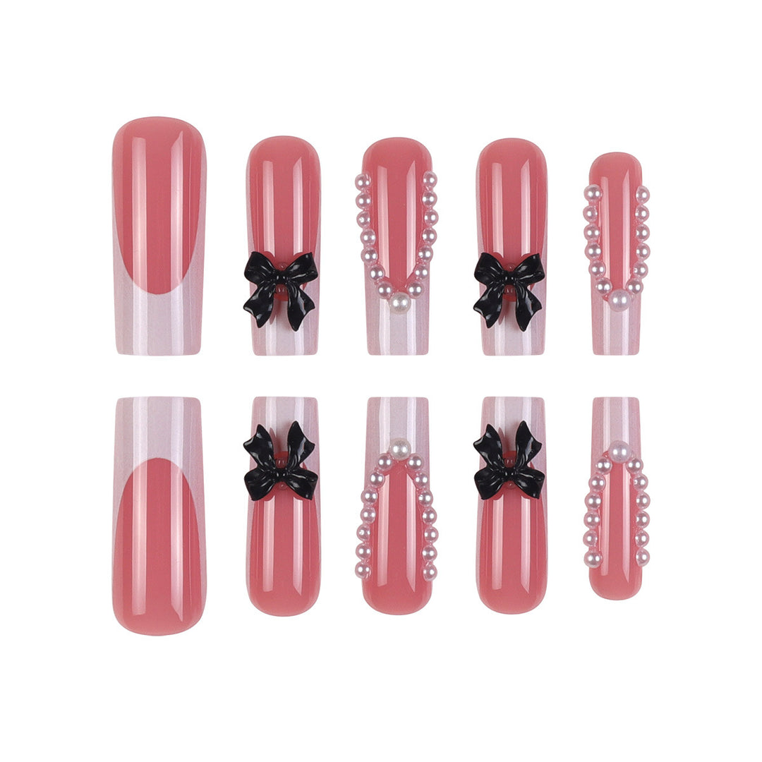 Decorative Long Press-On Nail Art Kalsten